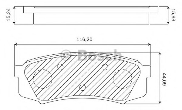 BOSCH F 03B 050 004 Brake Pad Set, disc brake